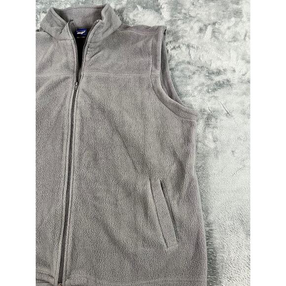 Hagan's Arctic Bear Fleece Vest Men's XX Large Gray Full Zip Polyester Vintage - Picture 6 of 9